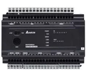 DVP20EX200R 20 Point, 8DI/6DO (Relay), 4AI/2AO, 100~240 AC Power, 3 COM: 1 RS232 & 2 RS485